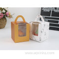 Square Dessert Box Paper Cake Korean With Handle